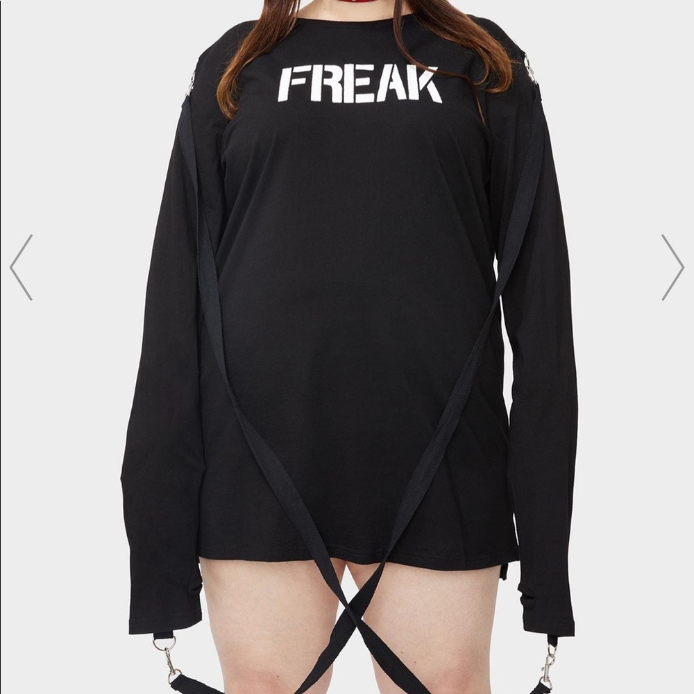Dolls Kill Current Mood Freak Show Graphic Tee